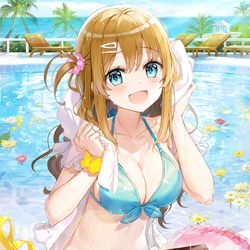 This is a pixiv picture whose title is プールサイドの彼女.