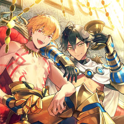 This is a pixiv picture whose title is 【仕事】古代王.