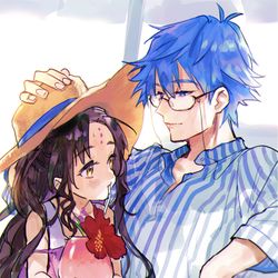 This is a pixiv picture whose title is ひと夏の夢.