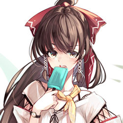 This is a pixiv picture whose title is 私服霊夢.