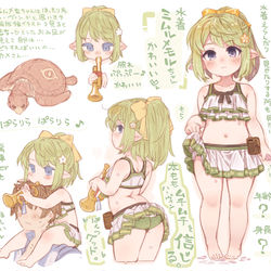 This is a pixiv picture whose title is 水着ミムルメモルちゃんかわいい！.
