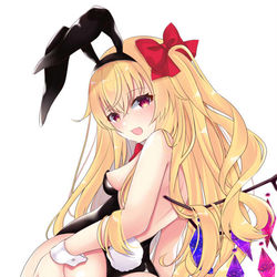 This is a pixiv picture whose title is ロングヘアバニーフランちゃん.