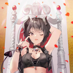 This is a pixiv picture whose title is あくまちゃん.
