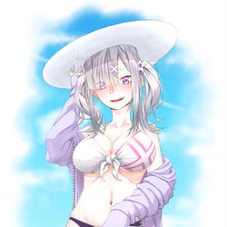 This is a pixiv picture whose title is ちょっと恥ずかしい水着の健屋.