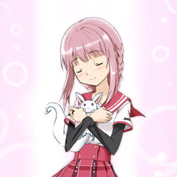 This is a pixiv picture whose title is いろは＆ちびQB.