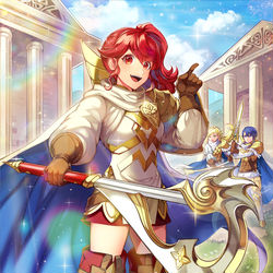 This is a pixiv picture whose title is 【ファイアーエムブレム０】経験豊富な女隊長 アンナ.