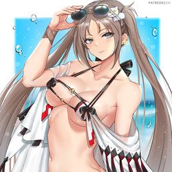 This is a pixiv picture whose title is 水着虞美人.