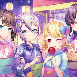 This is a pixiv picture whose title is 「仕事絵」LVG夏祭り.