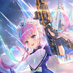 This is a pixiv picture whose title is Aqua Apex Champion.