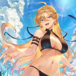 This is a pixiv picture whose title is コハネちゃんの水着姿.