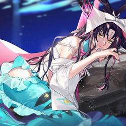 This is a pixiv picture whose title is 沉没人鱼.