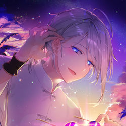 This is a pixiv picture whose title is 蘭陵王.