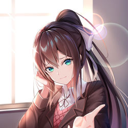 This is a pixiv picture whose title is MONIKA!.