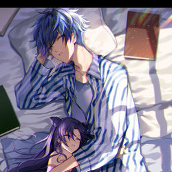 This is a pixiv picture whose title is おやすみ.
