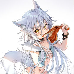 This is a pixiv picture whose title is WhiteWolf.