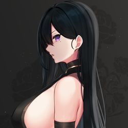 This is a pixiv picture whose title is 🖤.