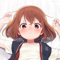 This is a pixiv picture whose title is 押し倒し雷.