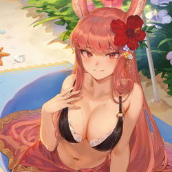 This is a pixiv picture whose title is 水着ライカ.