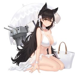 This is a pixiv picture whose title is 愛宕.