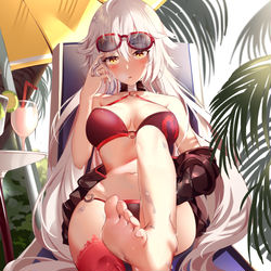 This is a pixiv picture whose title is 狂阶贞德.