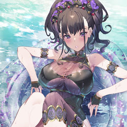 This is a pixiv picture whose title is 水着紫式部.
