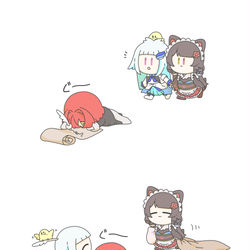 This is a pixiv picture whose title is お昼寝.