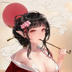 This is a pixiv picture whose title is 日.