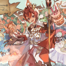 This is a pixiv picture whose title is リドル寮長誕生日おめでとうございます！！.