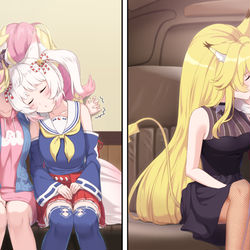 This is a pixiv picture whose title is ←ヘタレ　イケメン→.