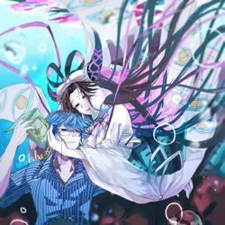 This is a pixiv picture whose title is 人魚姫の愛.