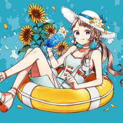 This is a pixiv picture whose title is 🍹.