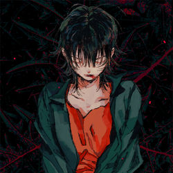 This is a pixiv picture whose title is 悪い人.