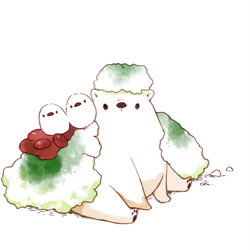 This is a pixiv picture whose title is 宇治金時しろくま.