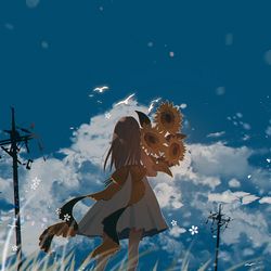 This is a pixiv picture whose title is late summer.