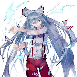 This is a pixiv picture whose title is 妹紅.