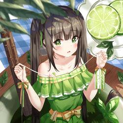 This is a pixiv picture whose title is お茶少女.