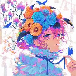 This is a pixiv picture whose title is 花よ蝶を呼ぶ.