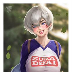 This is a pixiv picture whose title is Uzaki-chan.