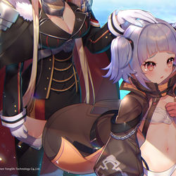This is a pixiv picture whose title is お仕事【アズールレーン】EN版『黒鉄の楽章、誓いの海[復刻]』.