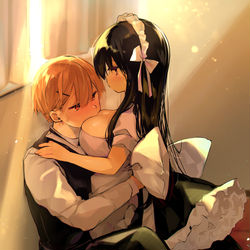 This is a pixiv picture whose title is 文化祭 空き教室で.