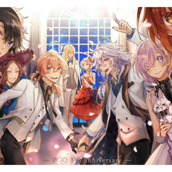 This is a pixiv picture whose title is FGO5周年.