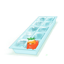 This is a pixiv picture whose title is 製氷皿.