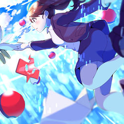 This is a pixiv picture whose title is 【夏を感じるポケモンイラスト】「再」.