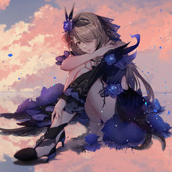 This is a pixiv picture whose title is 迷迭.
