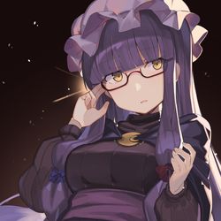 This is a pixiv picture whose title is めがパチェ.