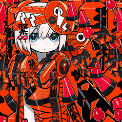 This is a pixiv picture whose title is 夏祭りを完全装備した女の子.