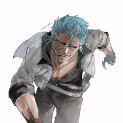 This is a pixiv picture whose title is 第6十刃グリムジョー・ジャガージャック.