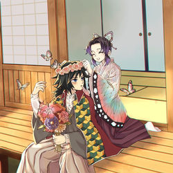 This is a pixiv picture whose title is ぎゆしの.