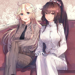 This is a pixiv picture whose title is 大和 IOWA.