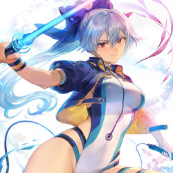This is a pixiv picture whose title is 水着巴さん.